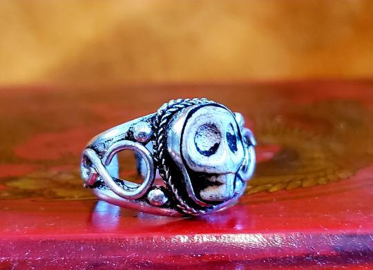 Tibetan deals skull ring