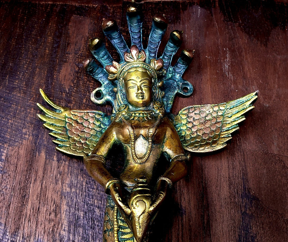 Large Naga Kanya Door Handle