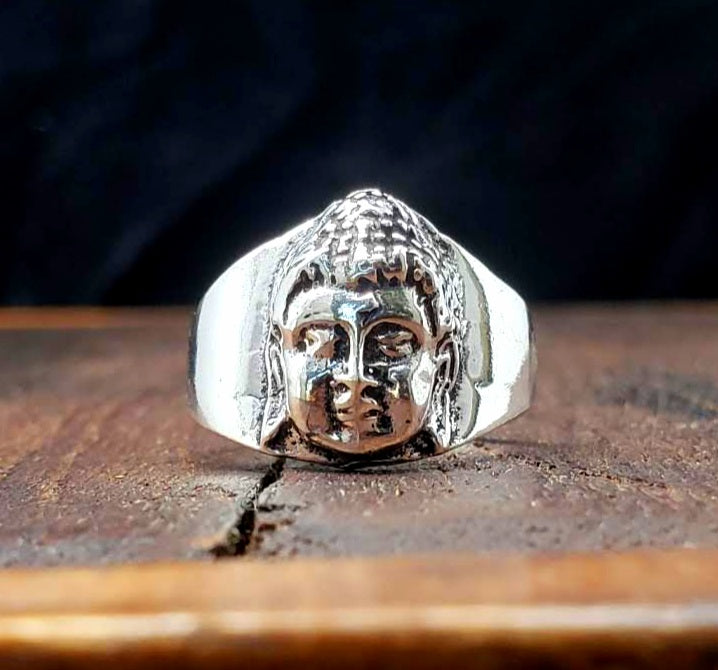Shop Simple Beautiful Gold Brass Buddha Ring Handmade Rings