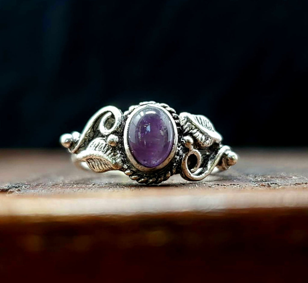 Amethyst cross ring online