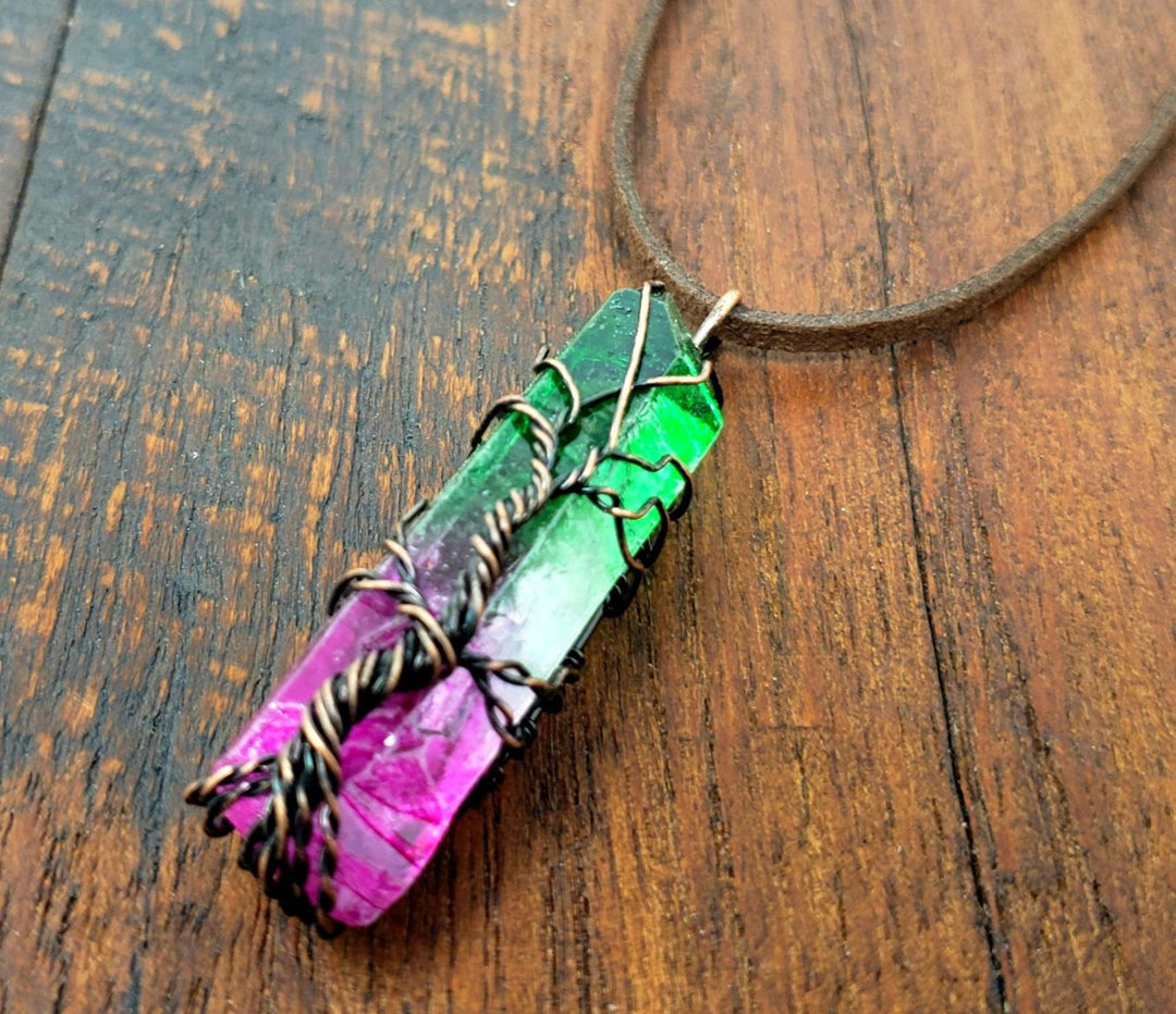 Rainbow tree of life necklace hotsell