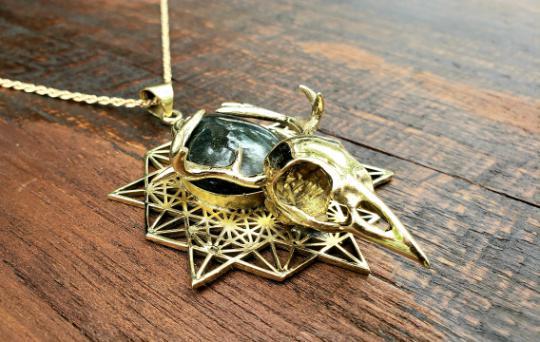 Metatron cube silver pendant shop